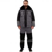 Костюм рабочий зимний муж з03-КПК сер/черн (р.52-54) 158-164 Костюм рабочий зимний муж з03-КПК сер/черн (р.52-54) 158-164