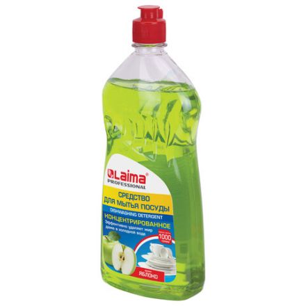 Средство для мытья посуды 1 кг, LAIMA PROFESSIONAL, концентрат, "Яблоко", 604648 Средство для мытья посуды 1 кг, LAIMA PROFESSIONAL, концентрат, "Яблоко", 604648