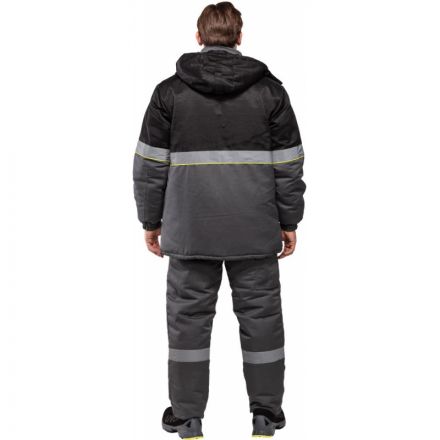 Костюм рабочий зимний з43-КПК сер/черн р.44-46/182-188 Костюм рабочий зимний з43-КПК сер/черн р.44-46/182-188