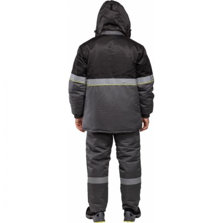 Костюм рабочий зимний з43-КПК сер/черн р.44-46/182-188 Костюм рабочий зимний з43-КПК сер/черн р.44-46/182-188