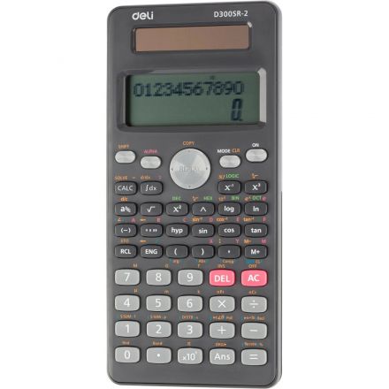 Калькулятор научный Deli ED300SR-2,10+2р,300ф,2ст,172,6х82,7,дв пит,т.сер Калькулятор научный Deli ED300SR-2,10+2р,300ф,2ст,172,6х82,7,дв пит,т.сер