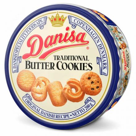 Печенье Датское DANISA "Butter Cookies" сдобное со сливочным вкусом 200 г, ИНДОНЕЗИЯ