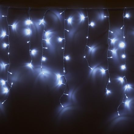 Гирлянда LED бахрома хол бел свет 200 LED (2,4x0,6 м) IP65 SW-XMAXOut-0013