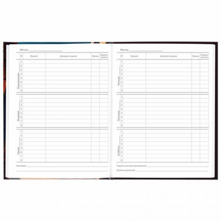 Дневник 5-11 класс 48 л., твердый, BRAUBERG, глянцевая ламинация, с подсказом, "Мир будущего", 106870