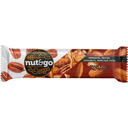 Батончик миндальный NUT N GO с пеканом КА,18 шт /уп Батончик миндальный NUT N GO с пеканом КА,18 шт /уп