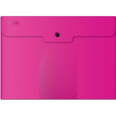 Папка-конверт на кнопке А4, 180мкм, Attache Digital ассорти, 6 шт.уп