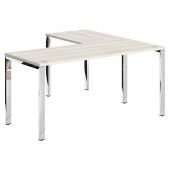 Стол угловой XGCT 1615.1 Сосна Эдмонт/Нержавейка полированная 1600х1500х750 XTEN GLOSS Стол угловой XGCT 1615.1 Сосна Эдмонт/Нержавейка полированная 1600х1500х750 XTEN GLOSS