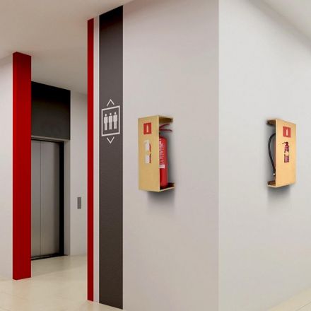 Подставка настенная ПРЕСТИЖ золото (для огн. ОП4/5, ОУ-2/3) (630-13)