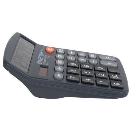 Калькулятор настольный STAFF PLUS DC-111 (180x145 мм), 12 разрядов, двойное питание, +БАТАРЕЙКА АА, 250427 Калькулятор настольный STAFF PLUS DC-111 (180x145 мм), 12 разрядов, двойное питание, +БАТАРЕЙКА АА, 250427