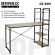 Стол на металлокаркасе BRABIX "LOFT CD-005",1200х520х1200 мм, 3 полки, цвет дуб натуральный, 641223