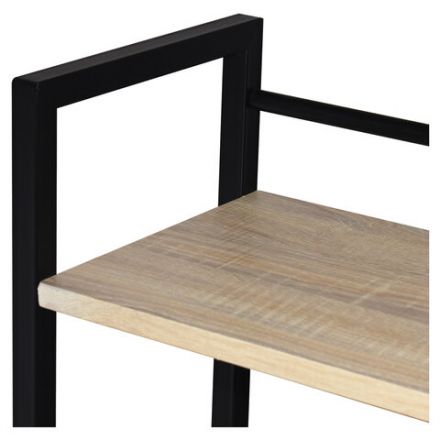 Стол на металлокаркасе BRABIX "LOFT CD-005",1200х520х1200 мм, 3 полки, цвет дуб натуральный, 641223 Стол на металлокаркасе BRABIX "LOFT CD-005",1200х520х1200 мм, 3 полки, цвет дуб натуральный, 641223