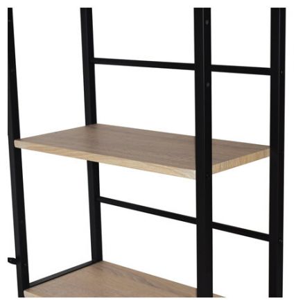 Стол на металлокаркасе BRABIX "LOFT CD-005",1200х520х1200 мм, 3 полки, цвет дуб натуральный, 641223 Стол на металлокаркасе BRABIX "LOFT CD-005",1200х520х1200 мм, 3 полки, цвет дуб натуральный, 641223