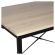 Стол на металлокаркасе BRABIX "LOFT CD-005",1200х520х1200 мм, 3 полки, цвет дуб натуральный, 641223