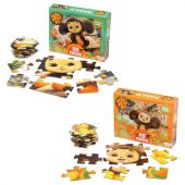 Пазл картонный 35 элементов АССОРТИ "Чебурашка", 2 вида, 330х470 мм, OR Пазл картонный 35 элементов АССОРТИ "Чебурашка", 2 вида, 330х470 мм, OR