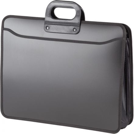 Папка-портфель Комус пластик/нейлон 3 отделения, А3 Папка-портфель Комус пластик/нейлон 3 отделения, А3