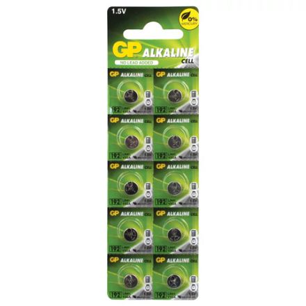Батарейка GP Alkaline 192 (G3, LR41), алкалиновая, 1 шт., в блистере (отрывной блок), 192-2CY, 4891199015533 Батарейка GP Alkaline 192 (G3, LR41), алкалиновая, 1 шт., в блистере (отрывной блок), 192-2CY, 4891199015533