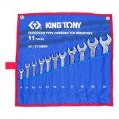 Набор ключей комбинированных, 8-24 мм, чехол из теторона,11предм.KING TONY