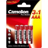 Батарейка Camelion Plus Alkaline 3+1 LR03 (3+1LR03-BP,1.5В) 4шт/бл Батарейка Camelion Plus Alkaline 3+1 LR03 (3+1LR03-BP,1.5В) 4шт/бл