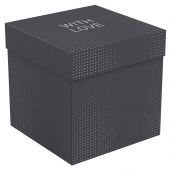 Коробка складная подарочная MESHU "Black", (28*28*28см), выборочный лак Коробка складная подарочная MESHU "Black", (28*28*28см), выборочный лак