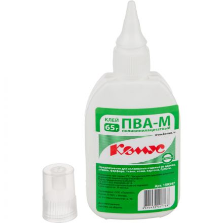 Клей ПВА 65г КОМУС Клей ПВА 65г КОМУС