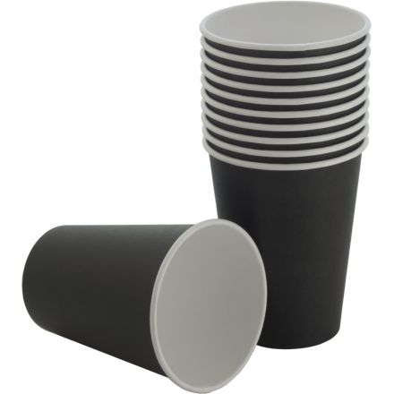 Стакан одноразовый бум 1-сл. d-90мм 300мл черный КОМУС 800шт/кор Стакан одноразовый бум 1-сл. d-90мм 300мл черный КОМУС 800шт/кор