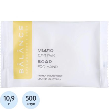 Мыло туалетное 'BALANCE' 20г (флоупак),500шт/уп Мыло туалетное 'BALANCE' 20г (флоупак),500шт/уп