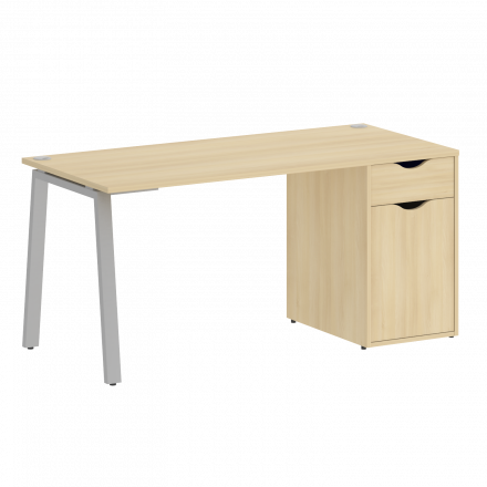 Home Office Стол письменный VR.SP-3-158.1.A Акация/Серый металл 1580*720*750 Home Office Стол письменный VR.SP-3-158.1.A Акация/Серый металл 1580*720*750