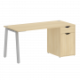 Home Office Стол письменный VR.SP-3-158.1.A Акация/Серый металл 1580*720*750