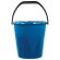 Ведро 12 л, без крышки, пластиковое, пищевое, с узором, цвет синий, мерная шкала, LAIMA, 603894