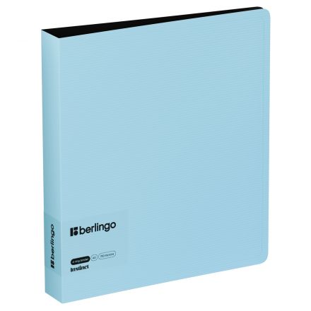 Папка на 4 кольцах Berlingo "Instinct" А5, 35мм, 700мкм, D-кольца, с внутр. карманом, аквамарин Папка на 4 кольцах Berlingo "Instinct" А5, 35мм, 700мкм, D-кольца, с внутр. карманом, аквамарин