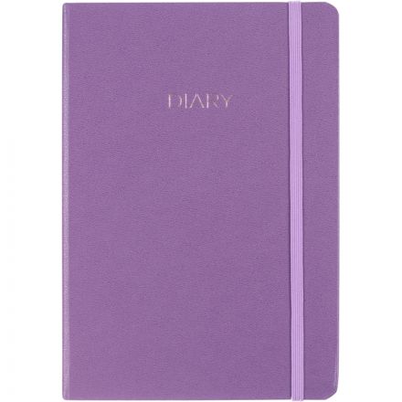 Ежедневник недатированный сиреневый, А5 136 л., Diary, ATTACHE