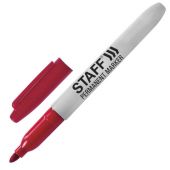 Маркер перманентный STAFF EVERYDAY PM-233, КРАСНЫЙ, эргономичный корпус, круглый наконечник 2 мм, 151235 Маркер перманентный STAFF EVERYDAY PM-233, КРАСНЫЙ, эргономичный корпус, круглый наконечник 2 мм, 151235