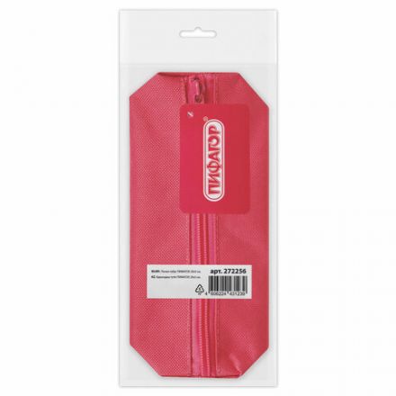 Пенал-тубус ПИФАГОР на молнии, ткань, красный, 20х5 см, 272256 Пенал-тубус ПИФАГОР на молнии, ткань, красный, 20х5 см, 272256