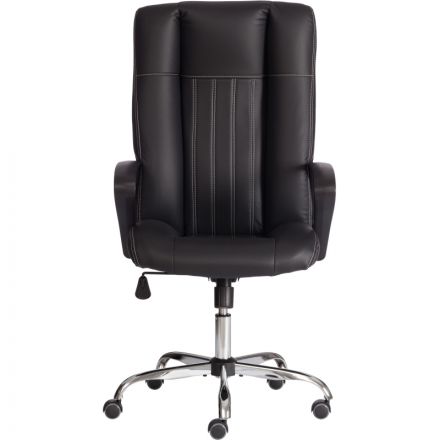 Кресло UT_Easy Chair Boston хром, (черн. подлок), кож/зам, черный, 36-6 Кресло UT_Easy Chair Boston хром, (черн. подлок), кож/зам, черный, 36-6