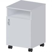 Тумба MEG_медицинская открытая полка и дверца ЛДСП ТМ (код МД-105.00) белый