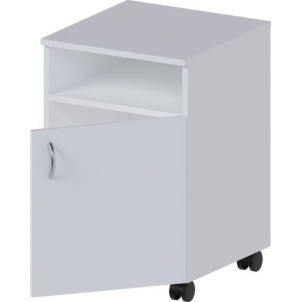 Тумба MEG_медицинская открытая полка и дверца ЛДСП ТМ (код МД-105.00) белый