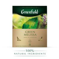 Чай Greenfield Green Melissa зеленый фольгир.100пак/уп 0879-09