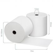 Ролики для касс 80х80х12 (70м) из т/б 8шт/уп ,6уп/кор Ролики для касс 80х80х12 (70м) из т/б 8шт/уп ,6уп/кор