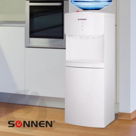 Кулер водораздатчик БЕЗ НАГРЕВА И ОХЛАЖДЕНИЯ, SONNEN FS-02N, напольный, 2 крана, белый, 454995 Кулер водораздатчик БЕЗ НАГРЕВА И ОХЛАЖДЕНИЯ, SONNEN FS-02N, напольный, 2 крана, белый, 454995