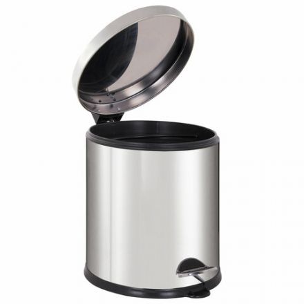 Ведро мусорное с педалью 5 литров "Classic Plus", ЗЕРКАЛЬНОЕ, нержавеющая сталь, со съемным внутренним ведром, LAIMA, ТУРЦИЯ, 608112 Ведро мусорное с педалью 5 литров "Classic Plus", ЗЕРКАЛЬНОЕ, нержавеющая сталь, со съемным внутренним ведром, LAIMA, ТУРЦИЯ, 608112