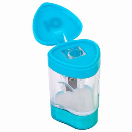 Точилка ЮНЛАНДИЯ "Трио +", со стирательной резинкой, с контейнером, пластиковая, ассорти, 228439 Точилка ЮНЛАНДИЯ "Трио +", со стирательной резинкой, с контейнером, пластиковая, ассорти, 228439