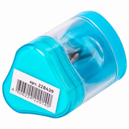 Точилка ЮНЛАНДИЯ "Трио +", со стирательной резинкой, с контейнером, пластиковая, ассорти, 228439 Точилка ЮНЛАНДИЯ "Трио +", со стирательной резинкой, с контейнером, пластиковая, ассорти, 228439