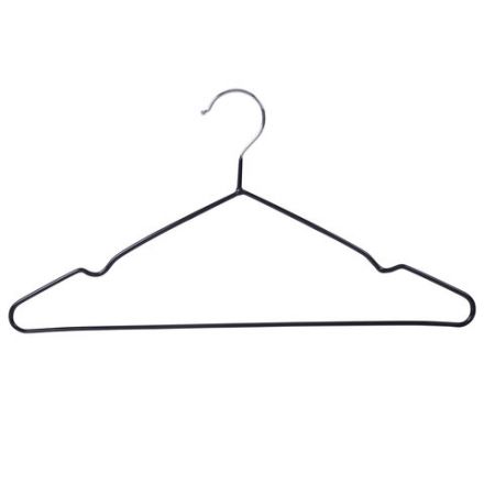 Вешалки-плечики для одежды, размер 48-50, металл, антискользящие, КОМПЛЕКТ 20 шт., черные, BRABIX PREMIUM, 608468 Вешалки-плечики для одежды, размер 48-50, металл, антискользящие, КОМПЛЕКТ 20 шт., черные, BRABIX PREMIUM, 608468