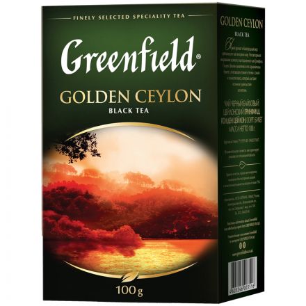 Чай Greenfield "Golden Ceylon", черный листовой, 100г Чай Greenfield "Golden Ceylon", черный листовой, 100г
