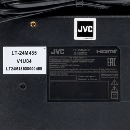 Телевизор JVC LT-24M485, 24'' (61 см), 1366x768, HD, 16:9, черный Телевизор JVC LT-24M485, 24'' (61 см), 1366x768, HD, 16:9, черный