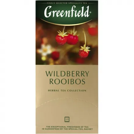 Чай Greenfield Wildberry Rooibos трав, 25 пакетиков, 1007979