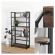 Стеллаж на металлокаркасе "BRABIX LOFT SH-001", 600х300х1250 мм, складной, цвет морёный дуб, 641228