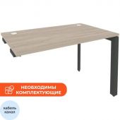 Стол ONIX-П к тумбе П на металлокаркасе O.MP-SPR-2.7 аттик дуб/антрацит