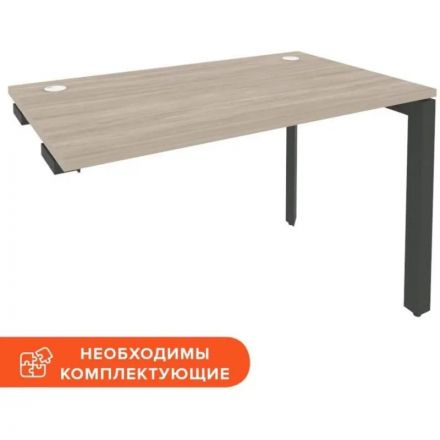 Стол ONIX-П к тумбе П на металлокаркасе O.MP-SPR-2.7 аттик дуб/антрацит