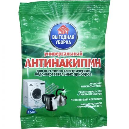 Средство для удаления накипи Антинакипин ВЫГОДНАЯ УБОРКА Универс. 100г,3274 Средство для удаления накипи Антинакипин ВЫГОДНАЯ УБОРКА Универс. 100г,3274